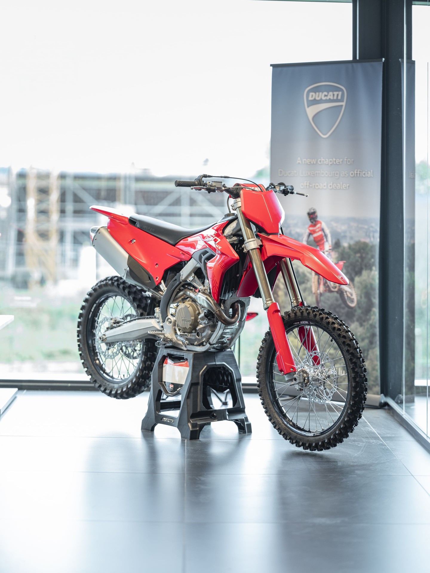 Moto Ducati exposée