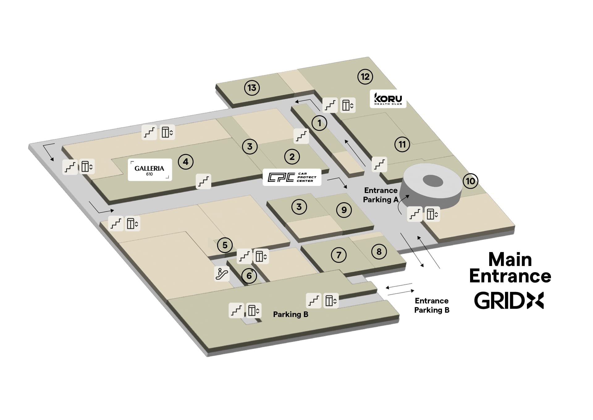 GROUND FLOOR 0 - GRIDX